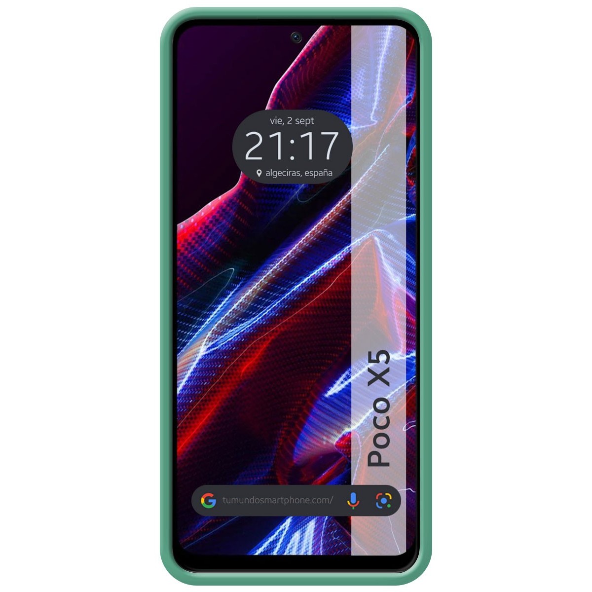 Funda Silicona Líquida Ultra Suave compatible con Xiaomi POCO X5 5G color Verde