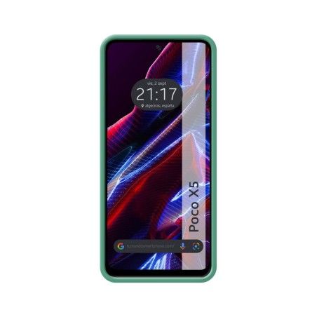 Funda Silicona Líquida Ultra Suave compatible con Xiaomi POCO X5 5G color Verde
