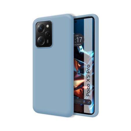 Funda Silicona Líquida Ultra Suave compatible con Xiaomi POCO X5 Pro 5G color Azul