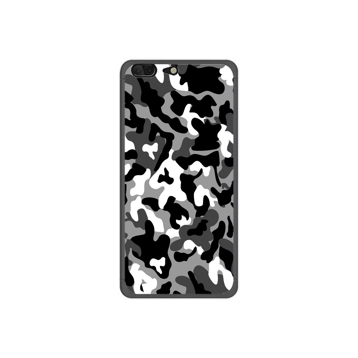 Funda Gel Tpu para Leagoo T5 Diseño Snow Camuflaje Dibujos