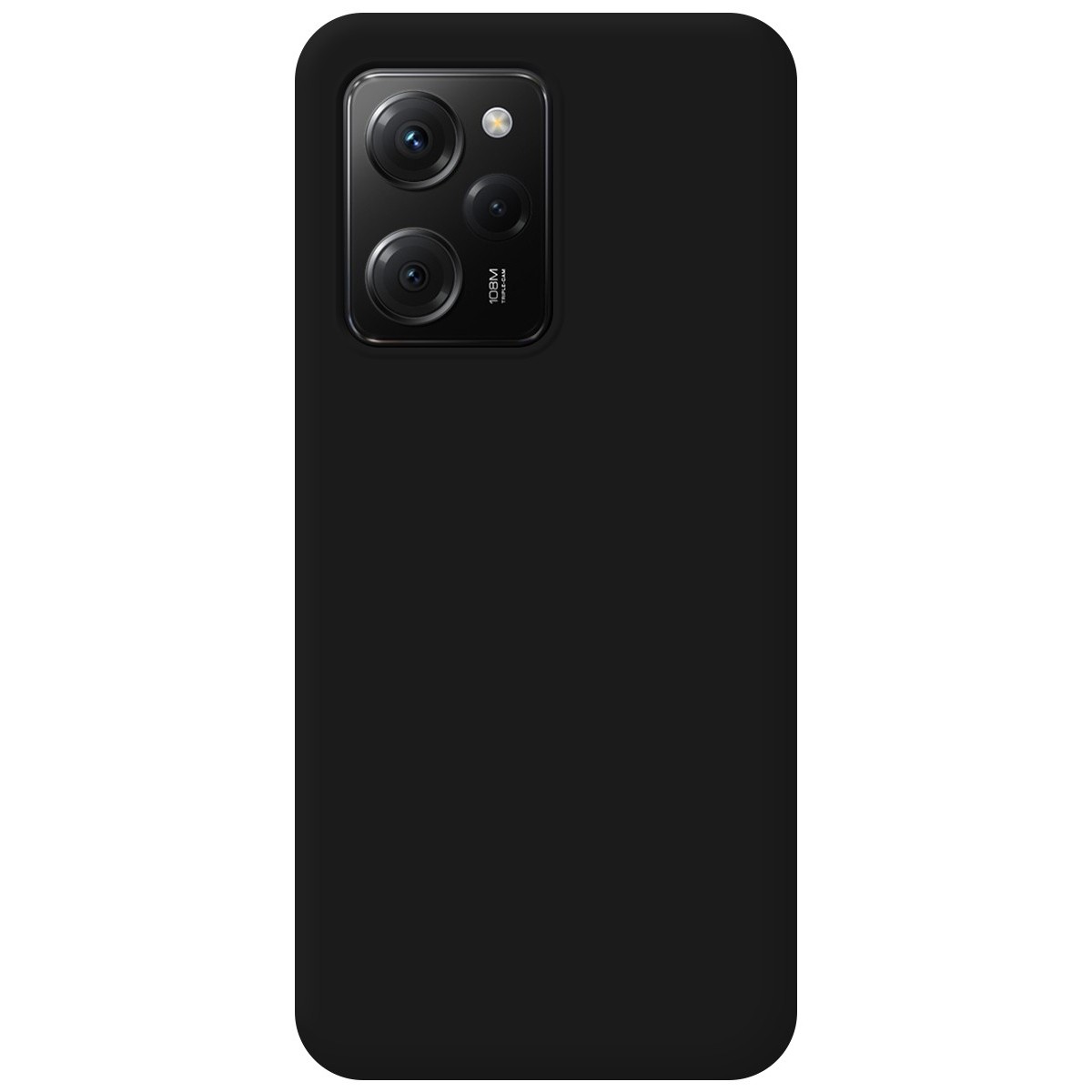 Funda Silicona Líquida Ultra Suave compatible con Xiaomi POCO X5 Pro 5G color Negra