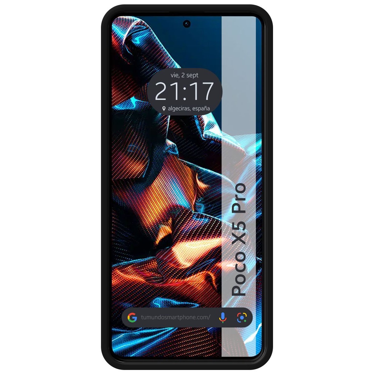 Funda Silicona Líquida Ultra Suave compatible con Xiaomi POCO X5 Pro 5G color Negra