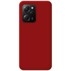 Funda Silicona Líquida Ultra Suave compatible con Xiaomi POCO X5 Pro 5G color Roja