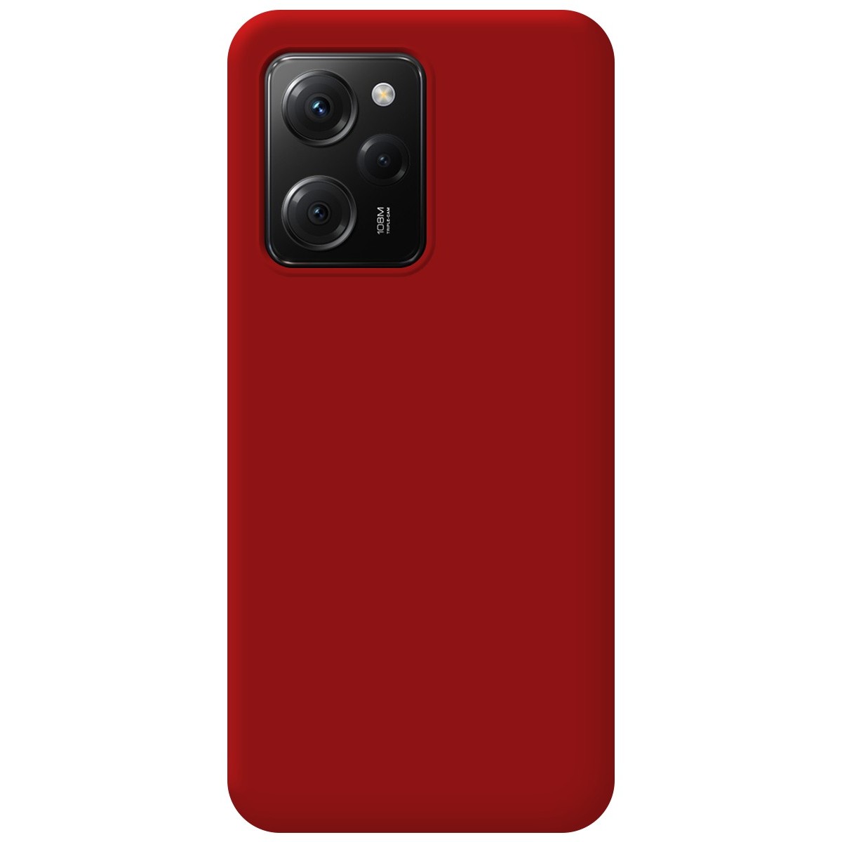 Funda Silicona Líquida Ultra Suave compatible con Xiaomi POCO X5 Pro 5G color Roja