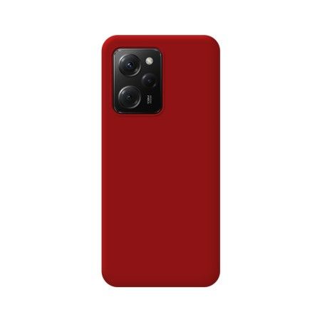Funda Silicona Líquida Ultra Suave compatible con Xiaomi POCO X5 Pro 5G color Roja