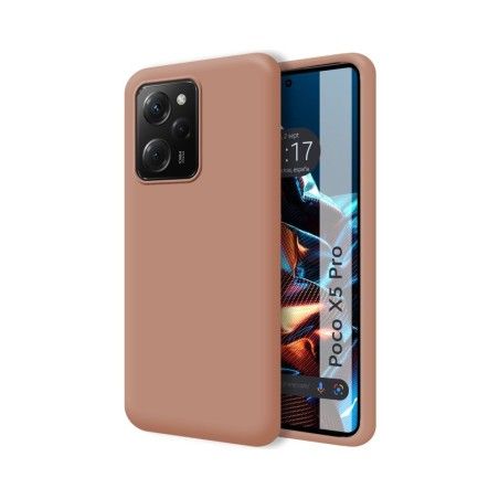 Funda Silicona Líquida Ultra Suave compatible con Xiaomi POCO X5 Pro 5G color Rosa