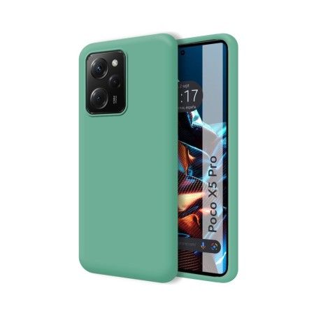 Funda Silicona Líquida Ultra Suave compatible con Xiaomi POCO X5 Pro 5G color Verde