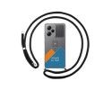 Personaliza tu Funda Colgante Transparente para Xiaomi POCO X5 Pro 5G con Cordon Negro Dibujo Personalizada