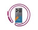 Personaliza tu Funda Colgante Transparente para Xiaomi POCO X5 Pro 5G con Cordon Rosa Fucsia Dibujo Personalizada