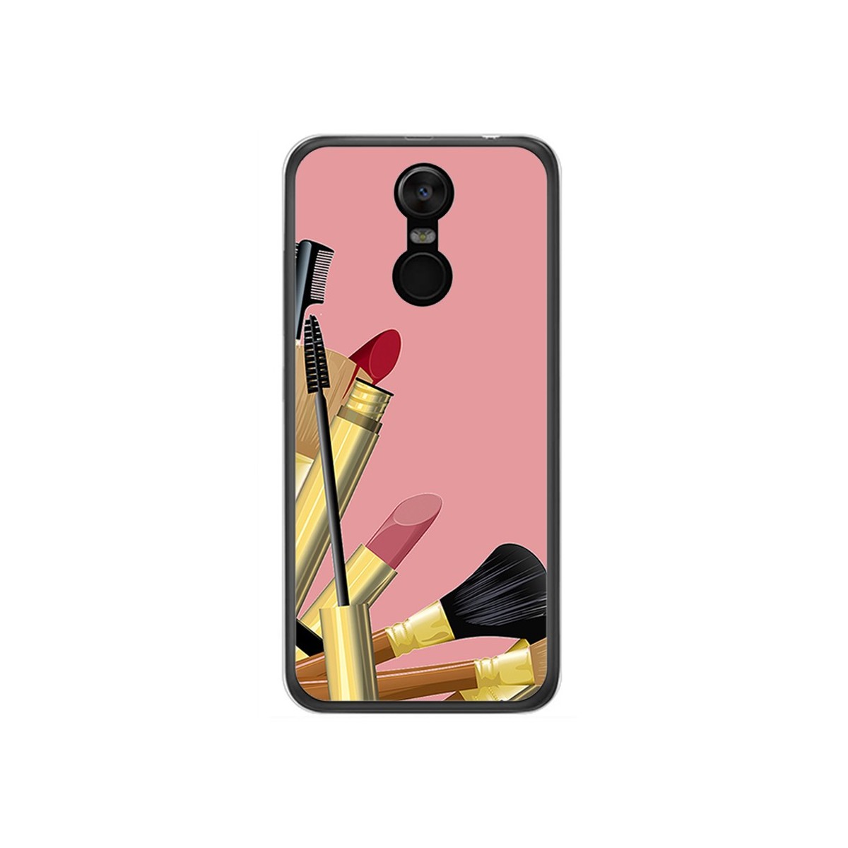 Funda Gel Tpu para Oukitel C8 Diseño Brochas Dibujos