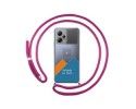 Personaliza tu Funda Colgante Transparente para Xiaomi POCO X5 5G con Cordon Rosa Fucsia Dibujo Personalizada