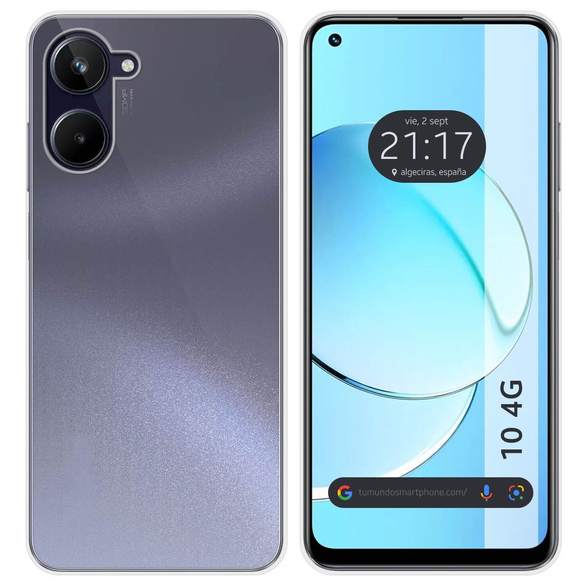 Funda Silicona Gel TPU Transparente para Realme 10 4G