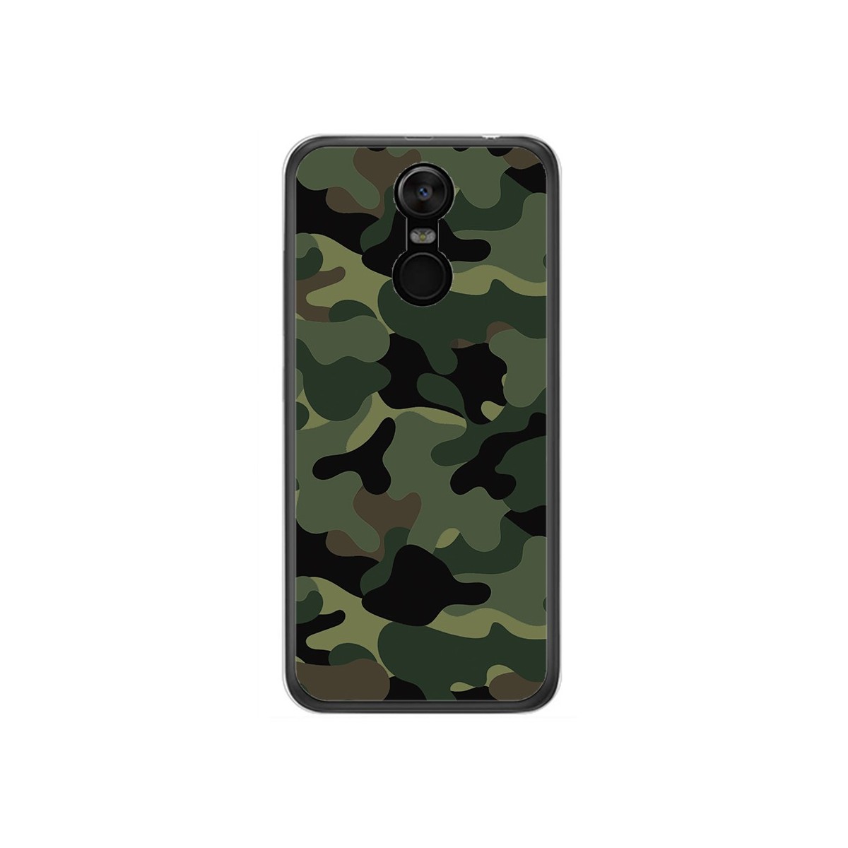 Funda Gel Tpu para Oukitel C8 Diseño Camuflaje Dibujos