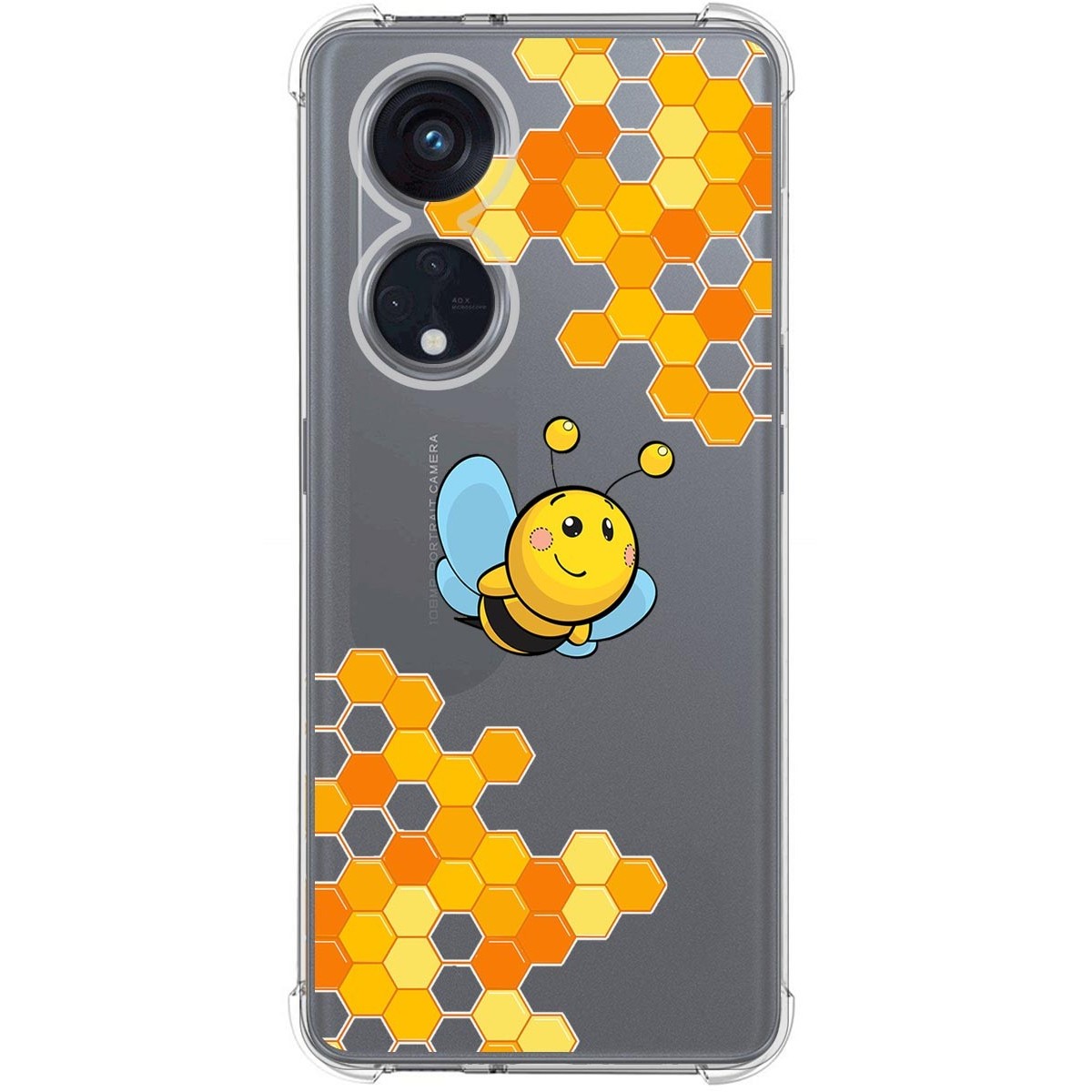Funda Silicona Antigolpes para Oppo Reno 8T 4G diseño Abeja Dibujos