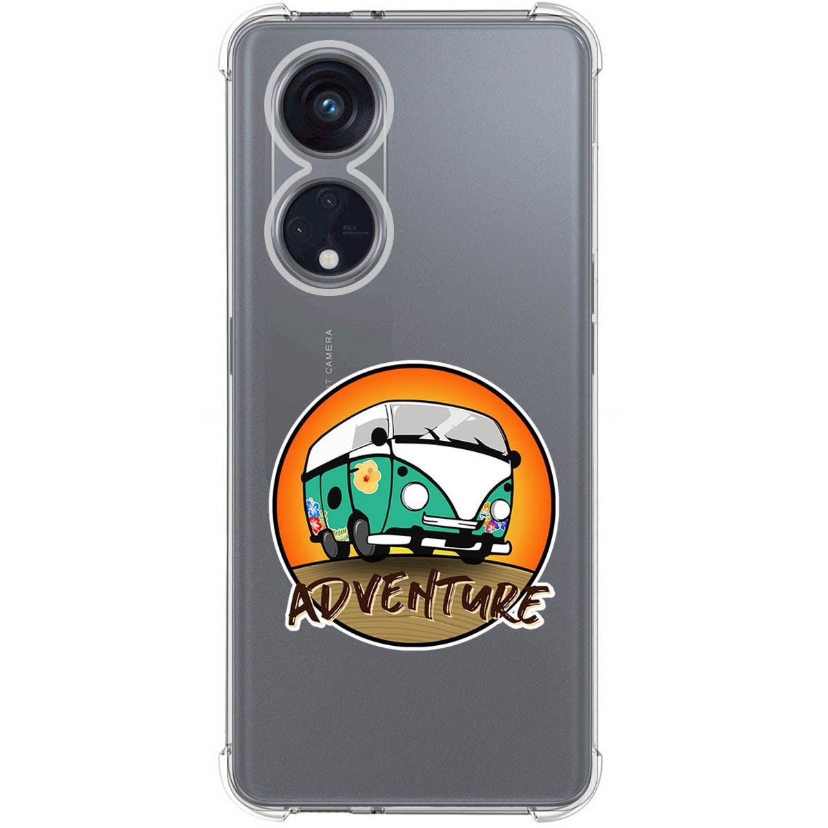 Funda Silicona Antigolpes para Oppo Reno 8T 4G diseño Adventure Dibujos