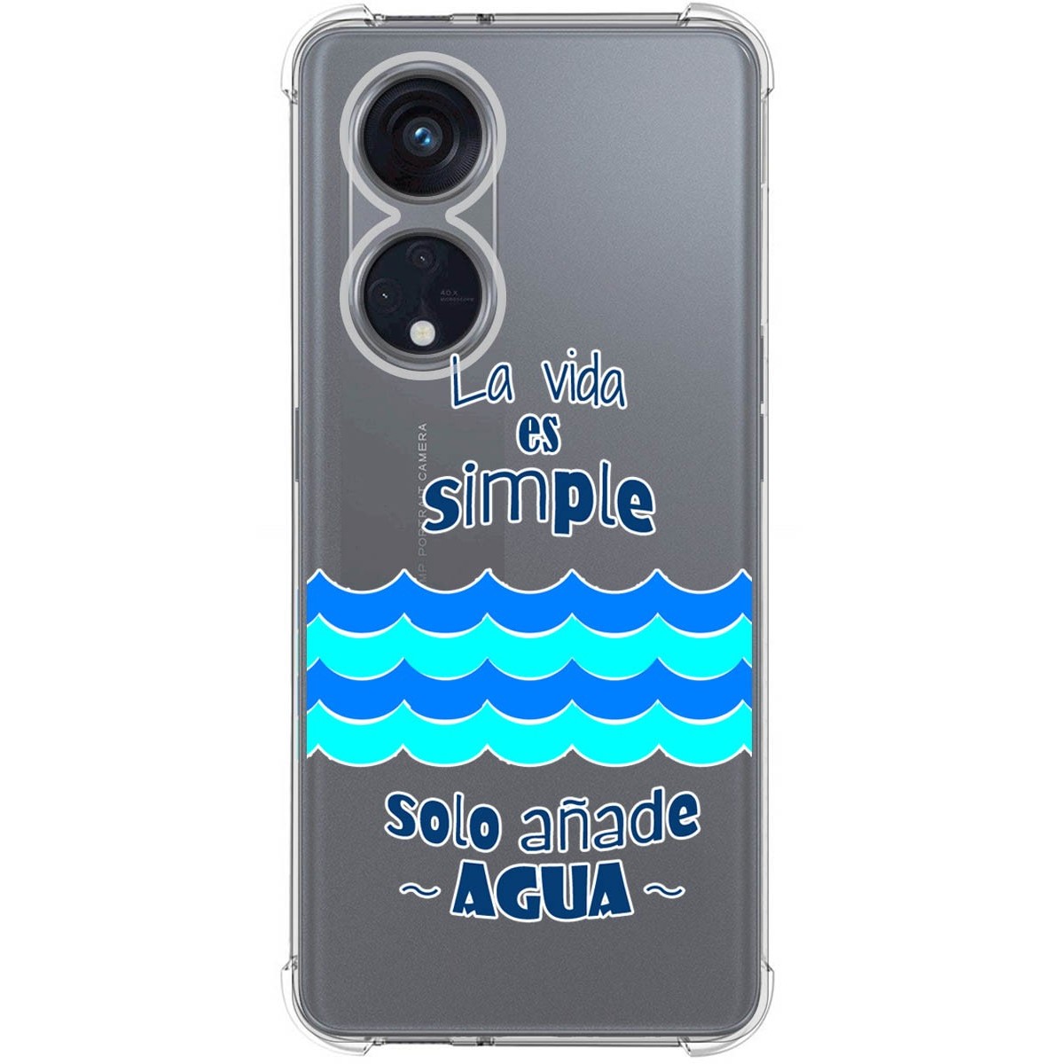 Funda Silicona Antigolpes para Oppo Reno 8T 4G diseño Agua Dibujos