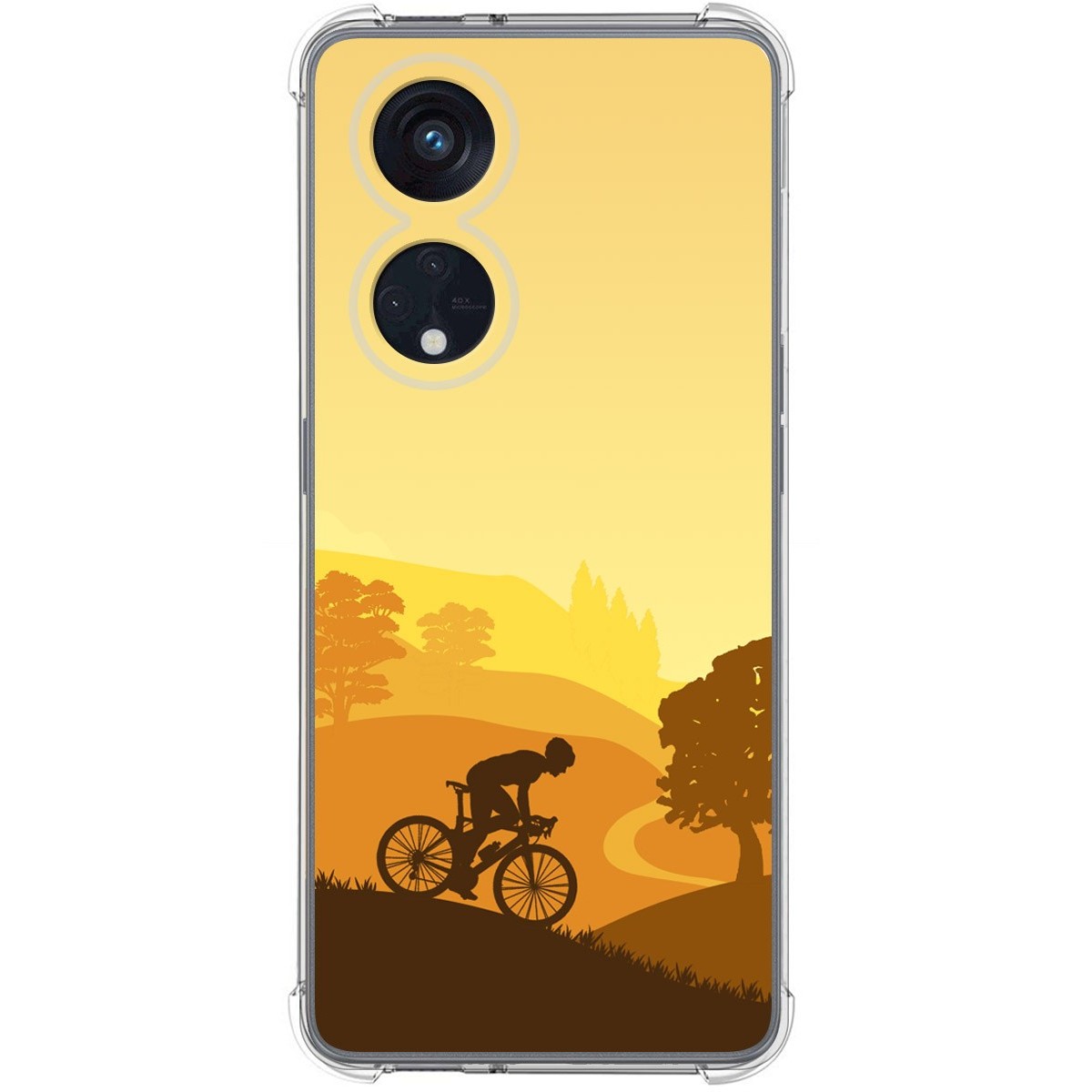 Funda Silicona Antigolpes para Oppo Reno 8T 4G diseño Ciclista Dibujos
