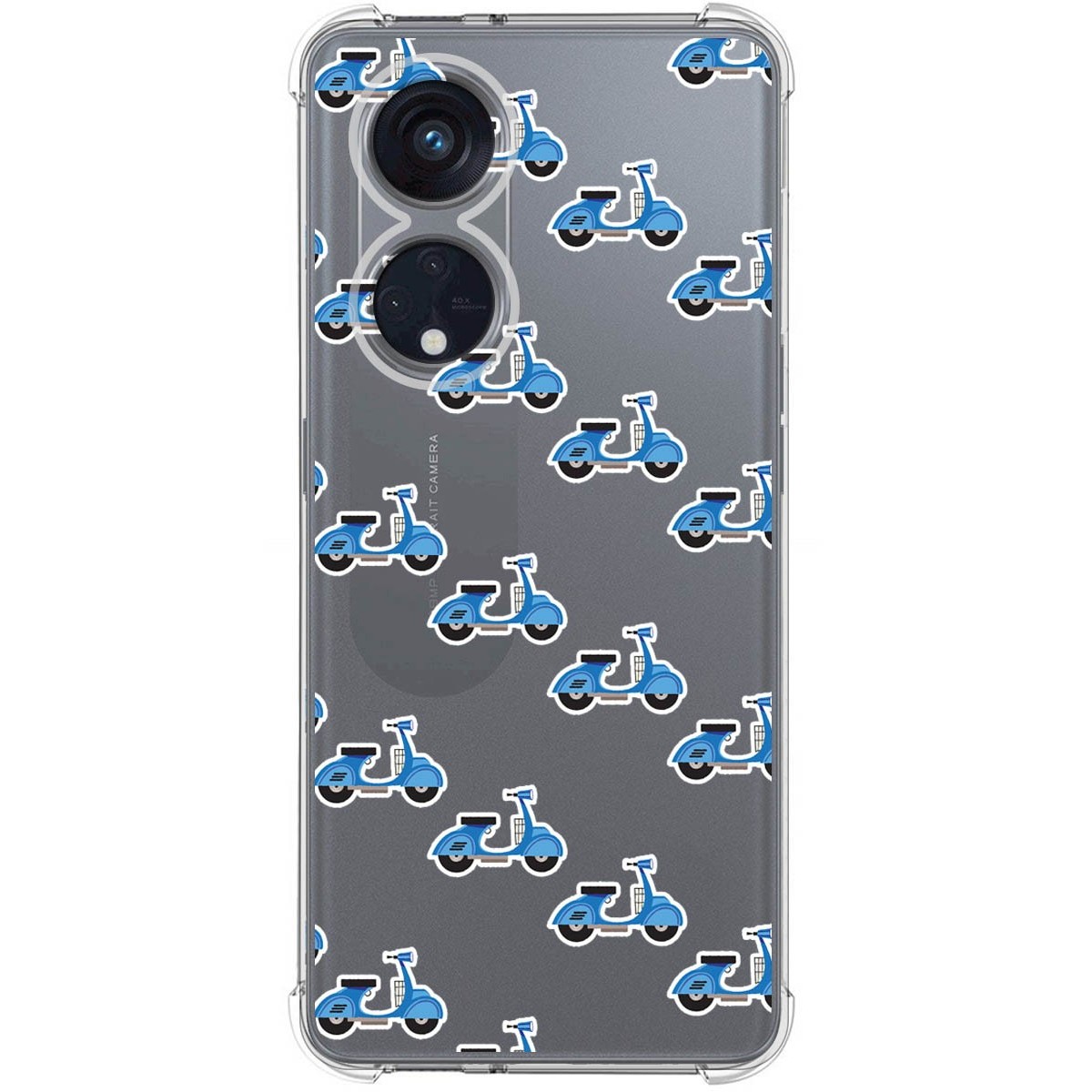 Funda Silicona Antigolpes para Oppo Reno 8T 4G diseño Scooter Dibujos