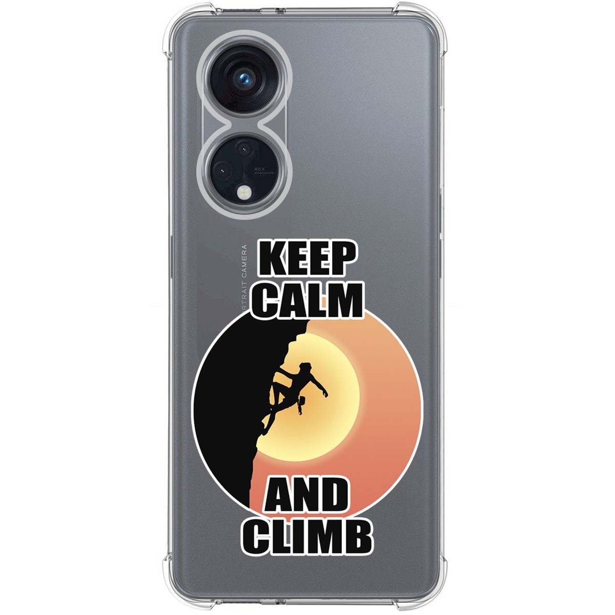 Funda Silicona Antigolpes para Oppo Reno 8T 4G diseño Mujer Escalada Dibujos