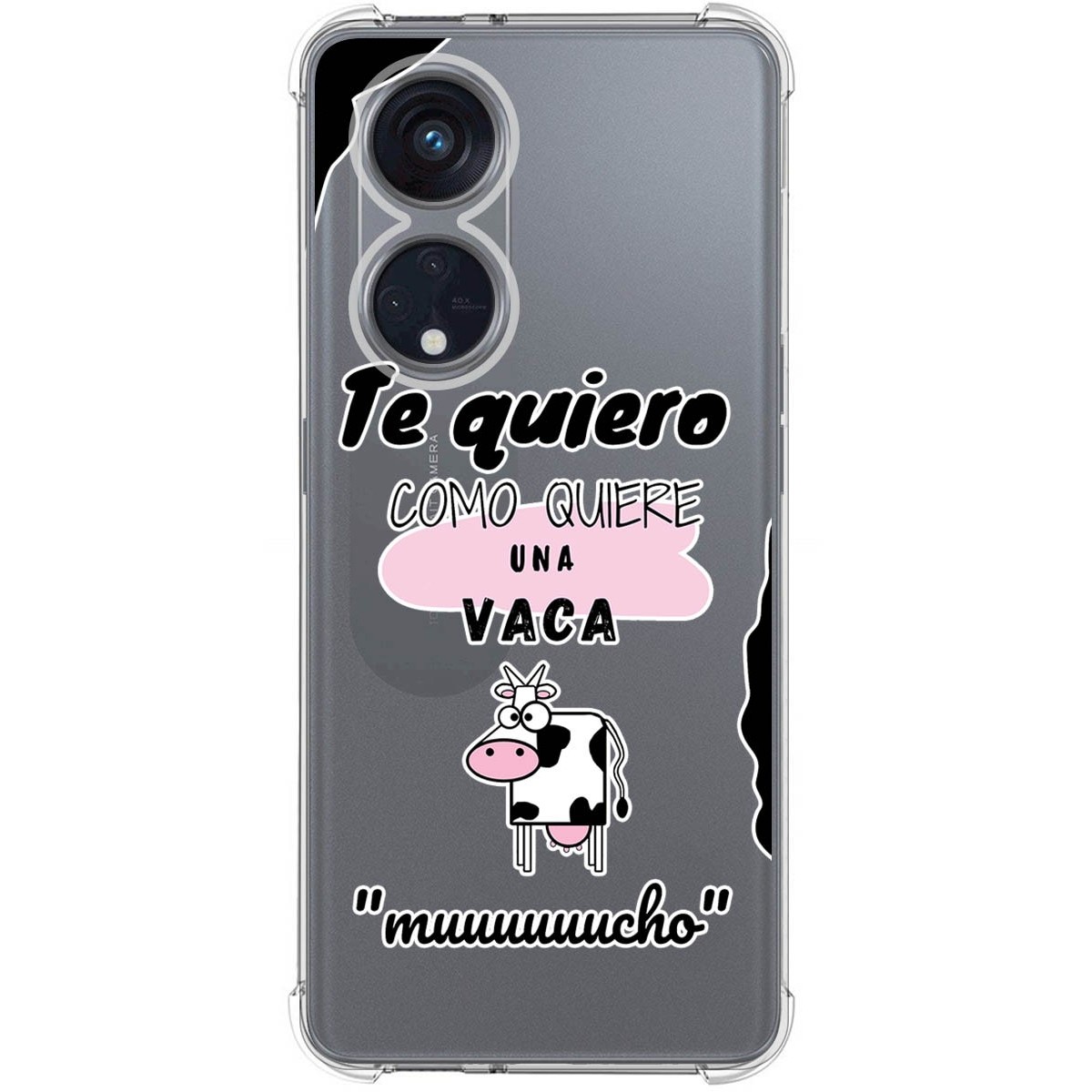 Funda Silicona Antigolpes para Oppo Reno 8T 4G diseño Vaca Dibujos