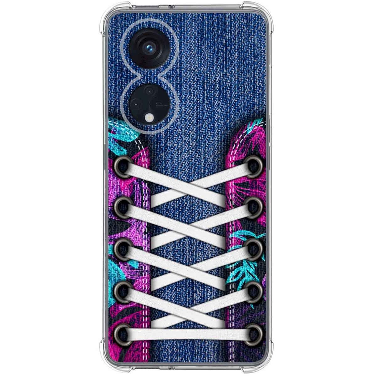 Funda Silicona Antigolpes para Oppo Reno 8T 4G diseño Zapatillas 06 Dibujos
