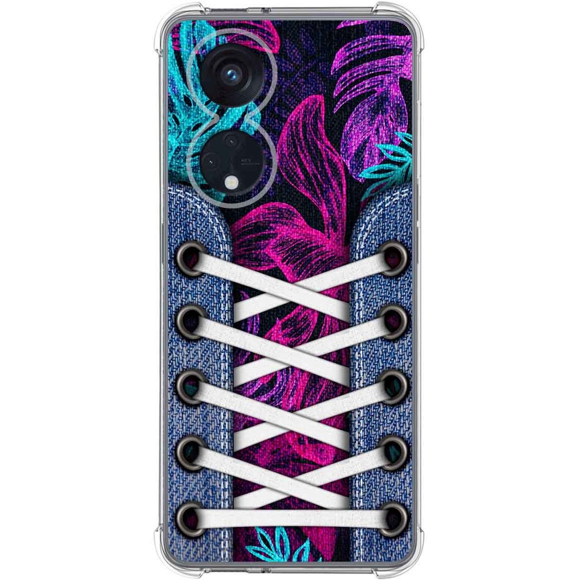 Funda Silicona Antigolpes para Oppo Reno 8T 4G diseño Zapatillas 07 Dibujos
