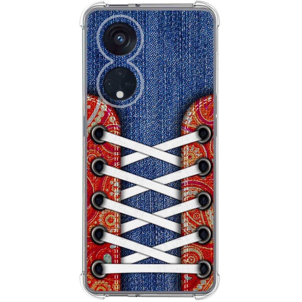 Funda Silicona Antigolpes para Oppo Reno 8T 4G diseño Zapatillas 11 Dibujos