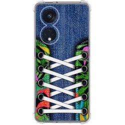 Funda Silicona Antigolpes para Oppo Reno 8T 4G diseño Zapatillas 13 Dibujos