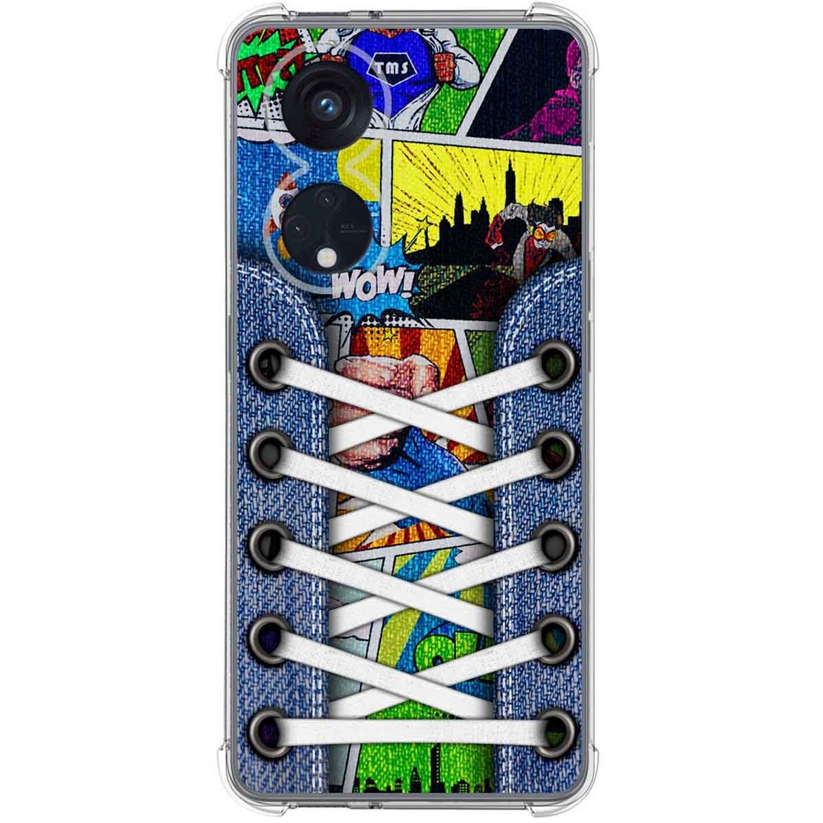 Funda Silicona Antigolpes para Oppo Reno 8T 4G diseño Zapatillas 14 Dibujos