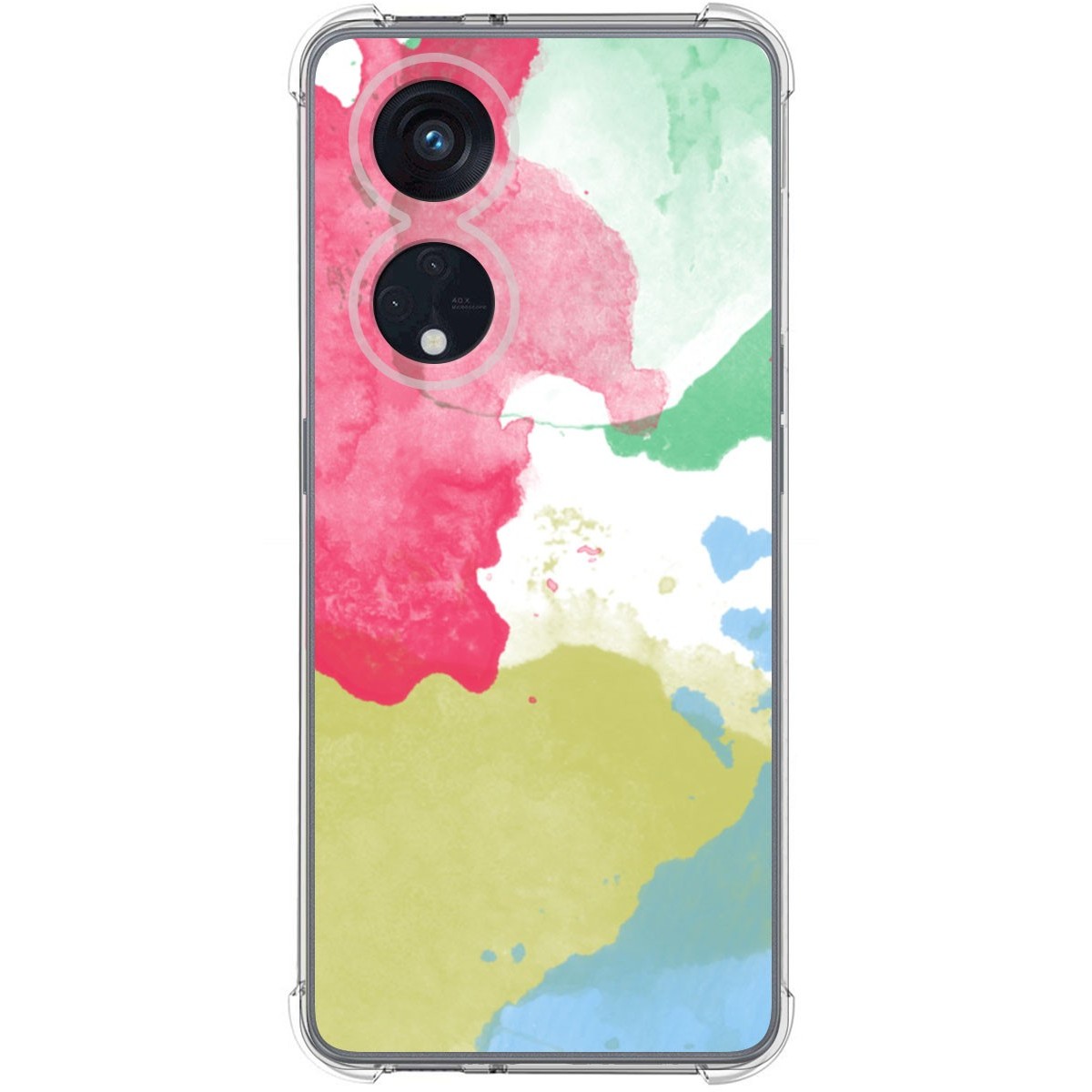 Funda Silicona Antigolpes para Oppo Reno 8T 4G diseño Acuarela 02 Dibujos