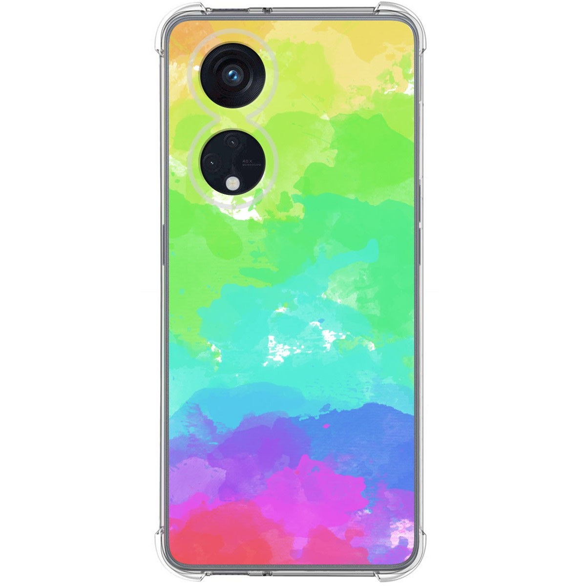 Funda Silicona Antigolpes para Oppo Reno 8T 4G diseño Acuarela 03 Dibujos