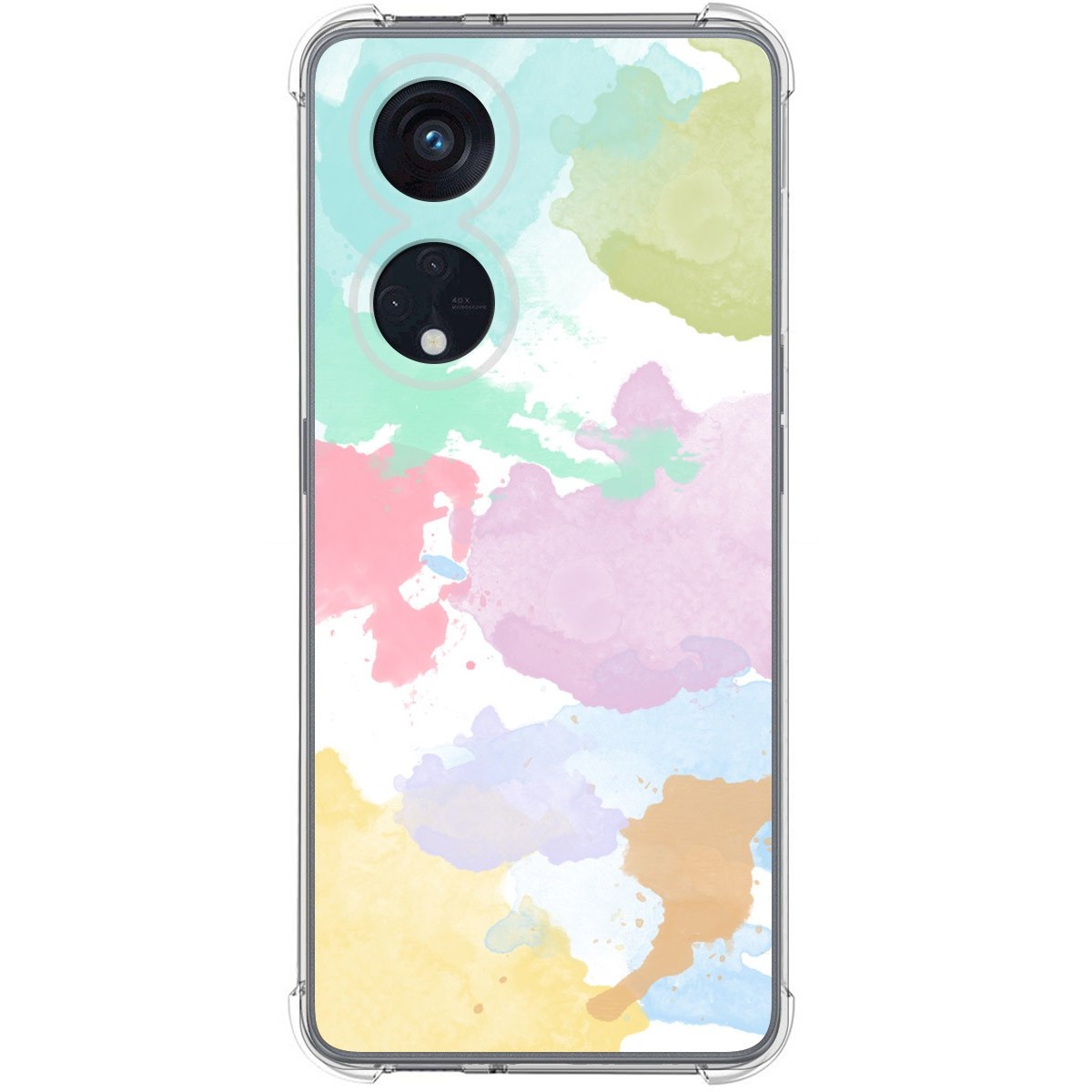Funda Silicona Antigolpes para Oppo Reno 8T 4G diseño Acuarela 11 Dibujos