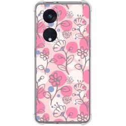 Funda Silicona Antigolpes para Oppo Reno 8T 4G diseño Flores 07 Dibujos