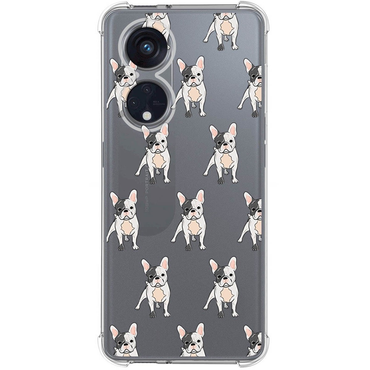 Funda Silicona Antigolpes para Oppo Reno 8T 4G diseño Perros 12 Dibujos