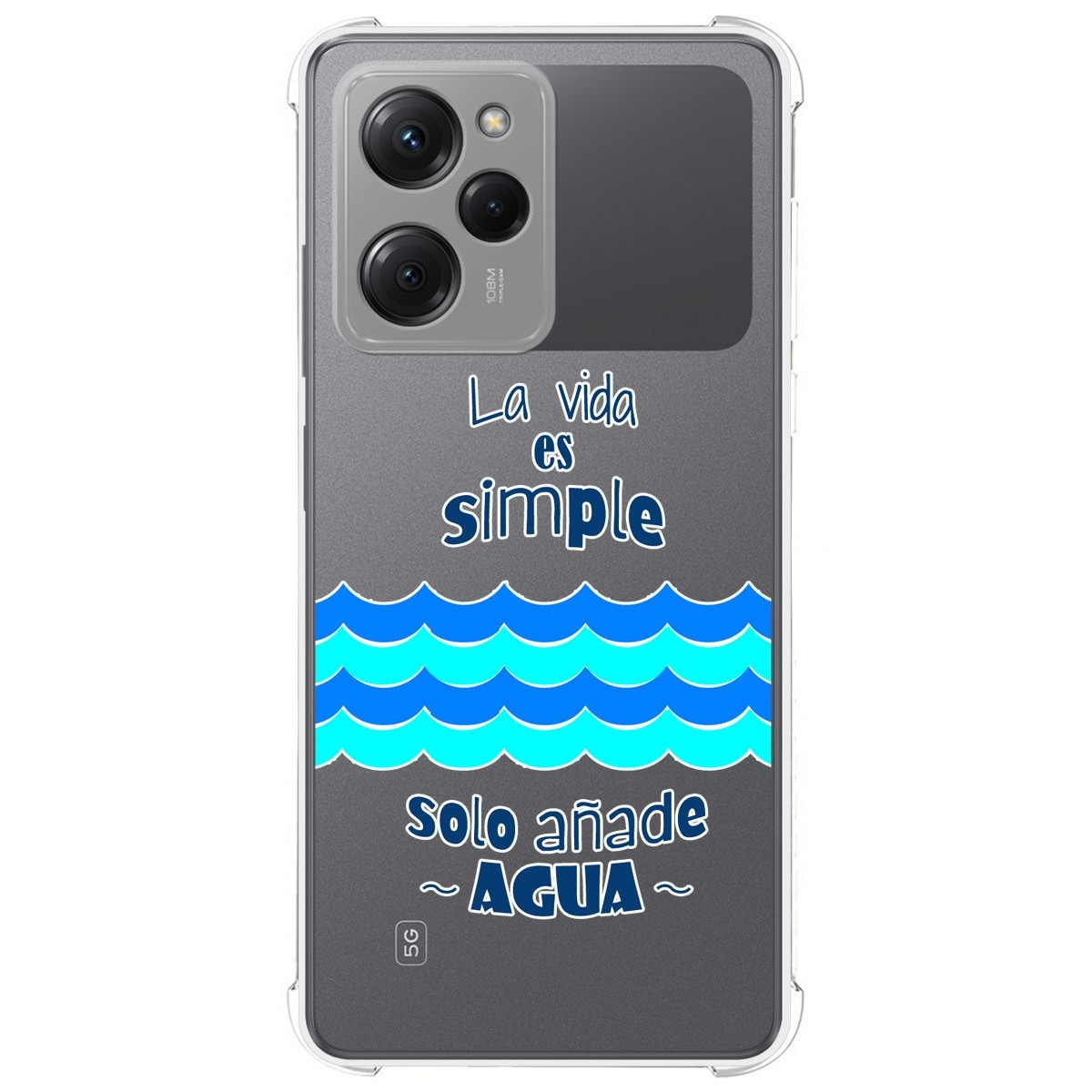 Funda Silicona Antigolpes compatible con Xiaomi POCO X5 Pro 5G diseño Agua Dibujos