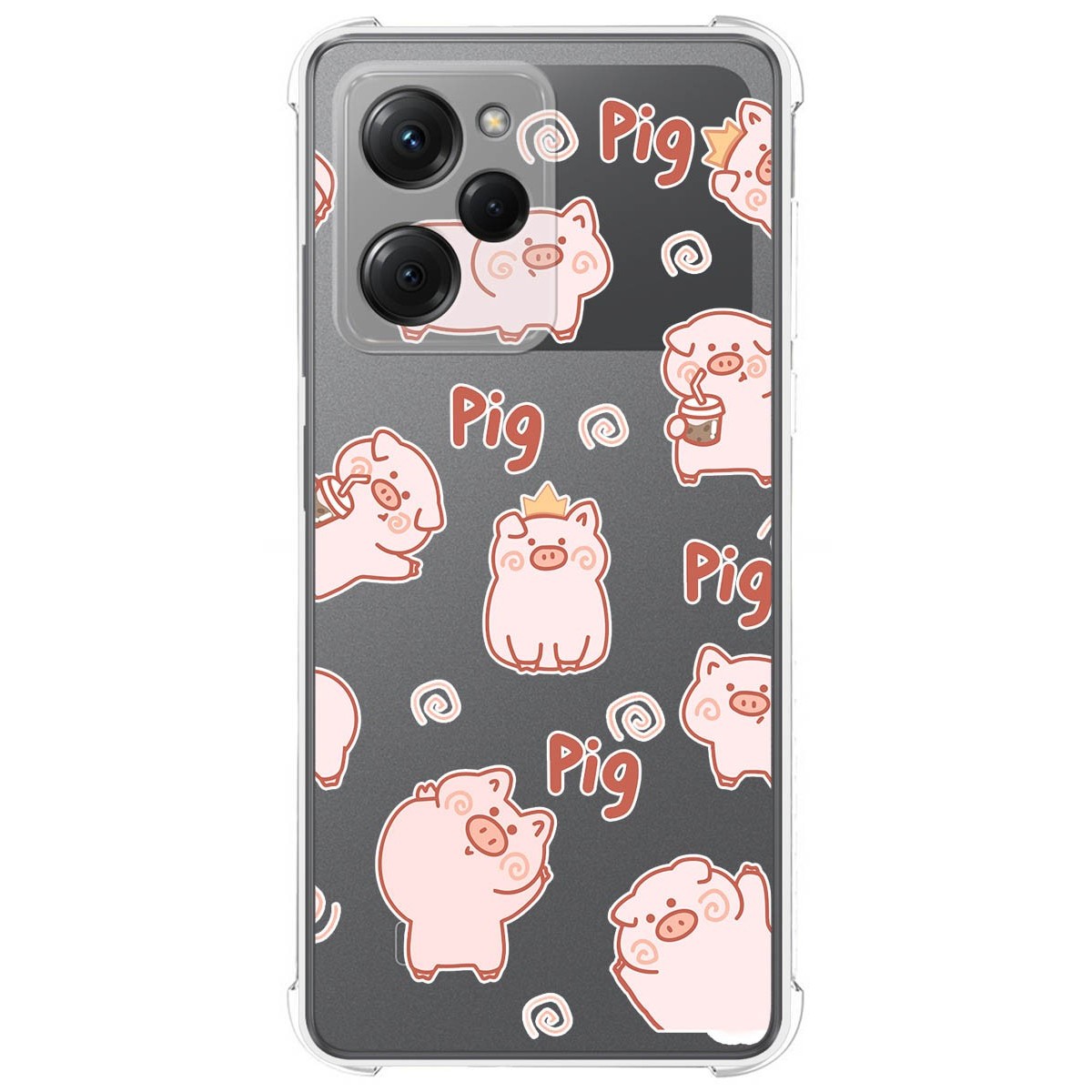 Funda Silicona Antigolpes compatible con Xiaomi POCO X5 Pro 5G diseño Cerdos Dibujos