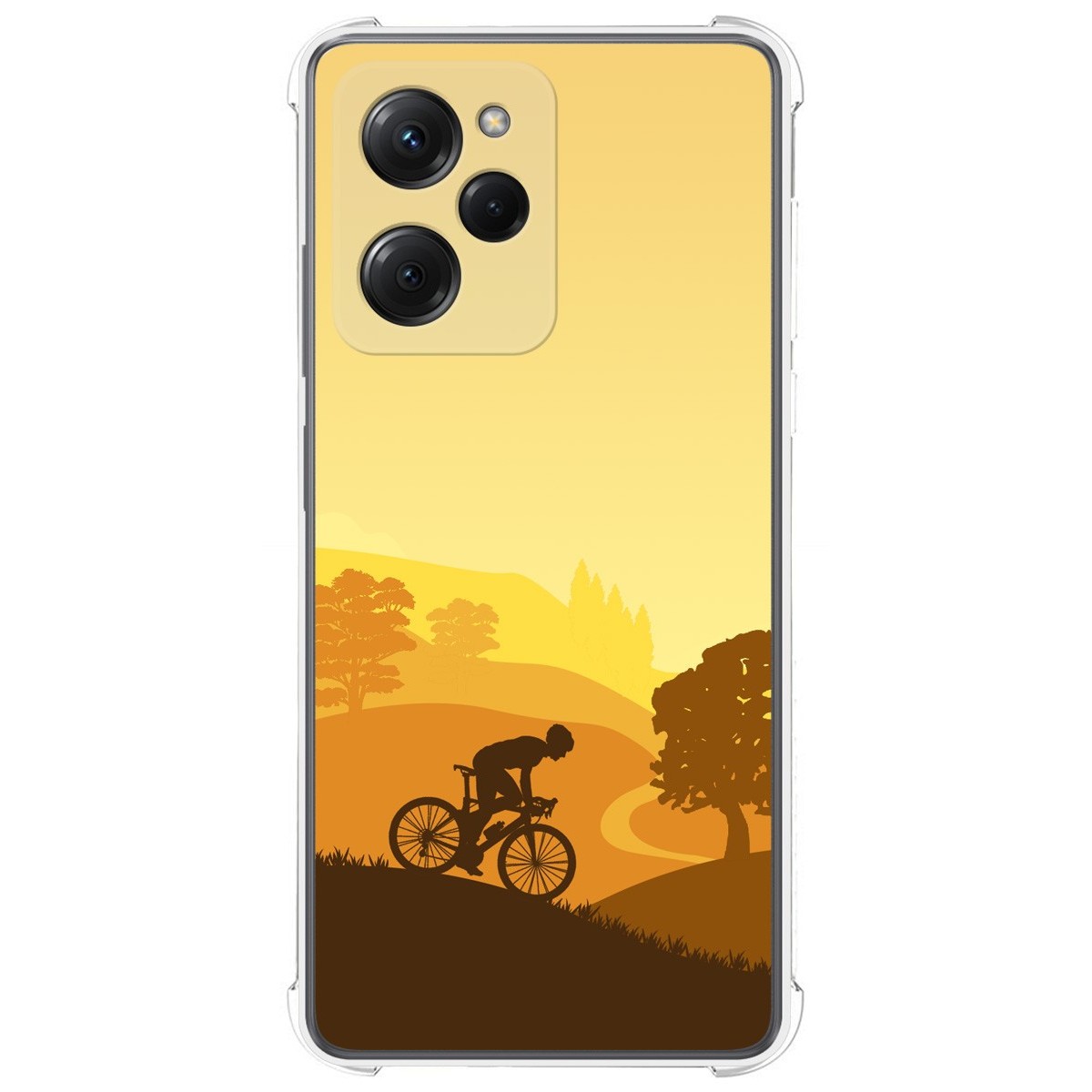 Funda Silicona Antigolpes compatible con Xiaomi POCO X5 Pro 5G diseño Ciclista Dibujos