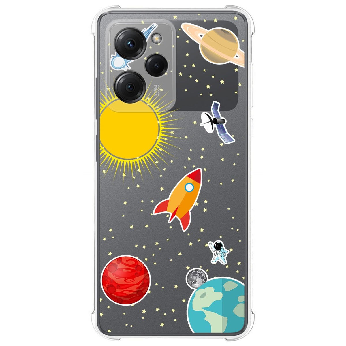 Funda Silicona Antigolpes compatible con Xiaomi POCO X5 Pro 5G diseño Espacio Dibujos