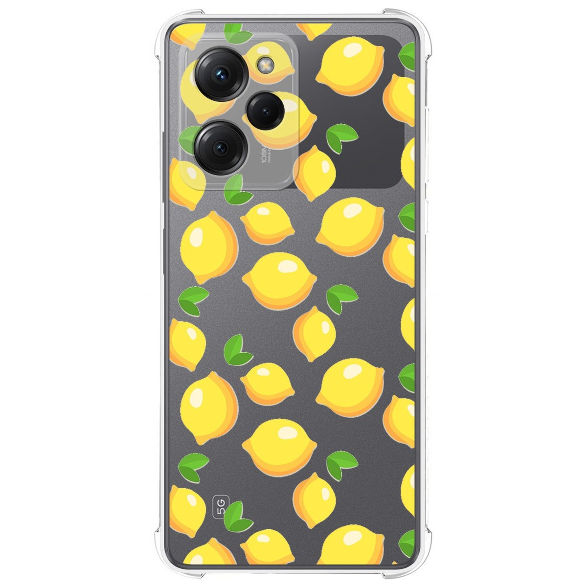 Funda Silicona Antigolpes compatible con Xiaomi POCO X5 Pro 5G diseño Limones Dibujos
