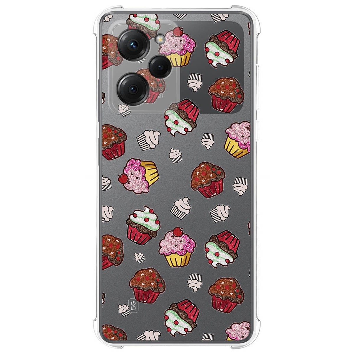 Funda Silicona Antigolpes compatible con Xiaomi POCO X5 Pro 5G diseño Muffins Dibujos
