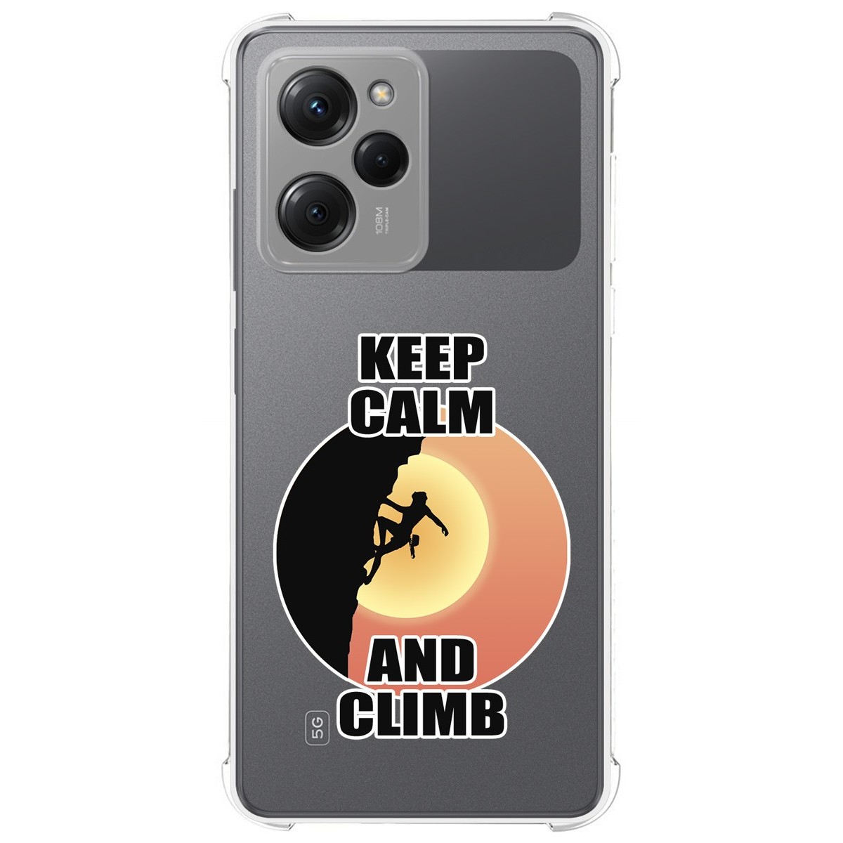 Funda Silicona Antigolpes compatible con Xiaomi POCO X5 Pro 5G diseño Mujer Escalada Dibujos