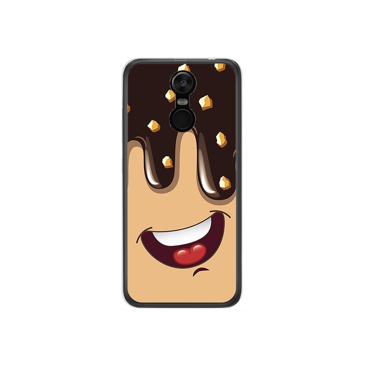 Funda Gel Tpu para Oukitel C8 Diseño Helado Chocolate Dibujos