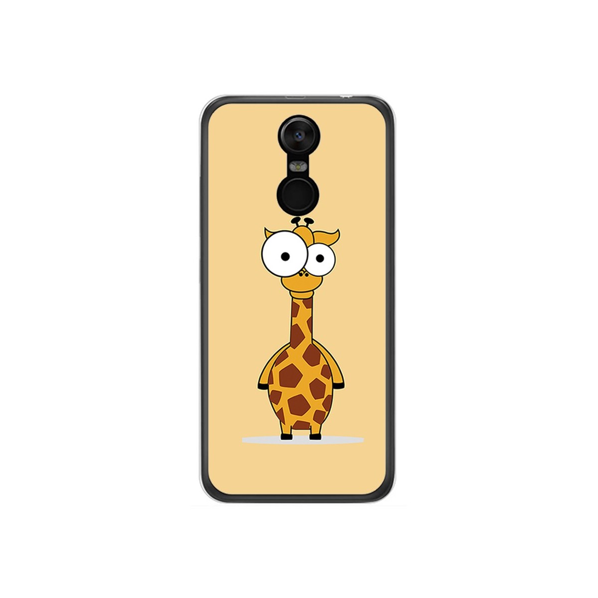 Funda Gel Tpu para Oukitel C8 Diseño Jirafa Dibujos