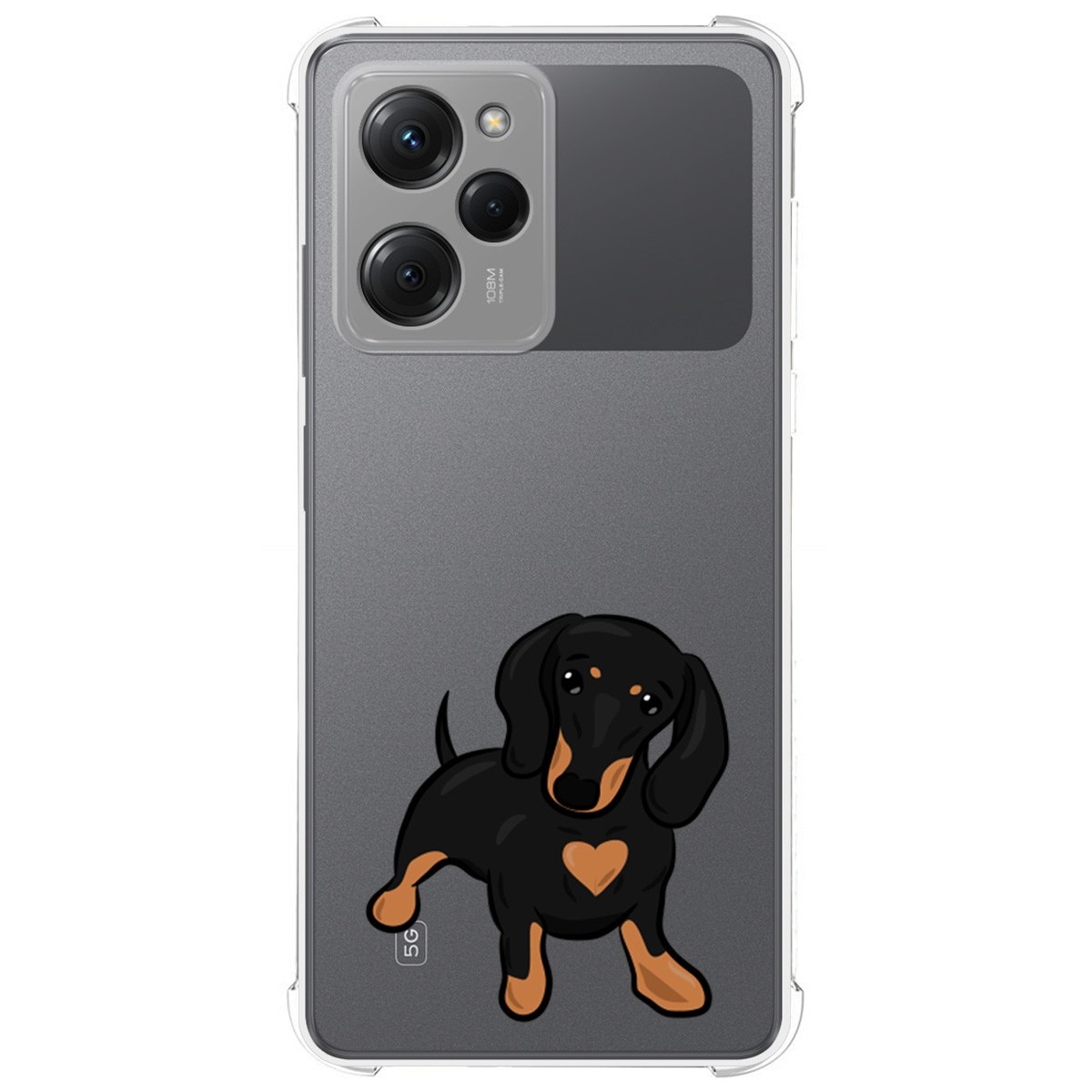 Funda Silicona Antigolpes compatible con Xiaomi POCO X5 Pro 5G diseño Perros 04 Dibujos
