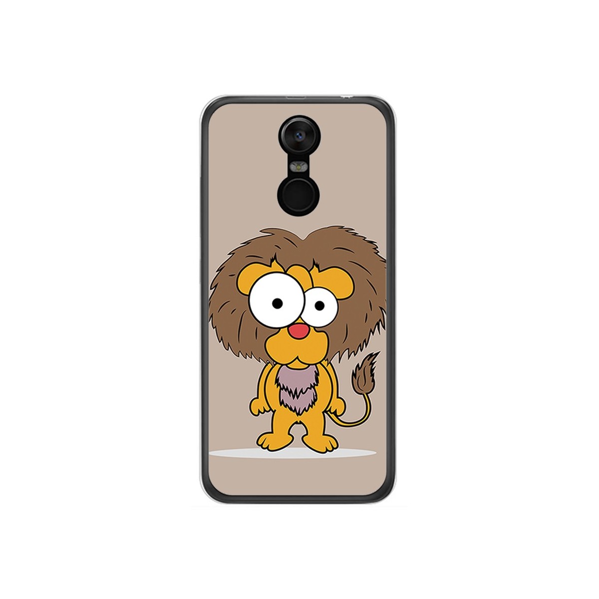 Funda Gel Tpu para Oukitel C8 Diseño Leon Dibujos