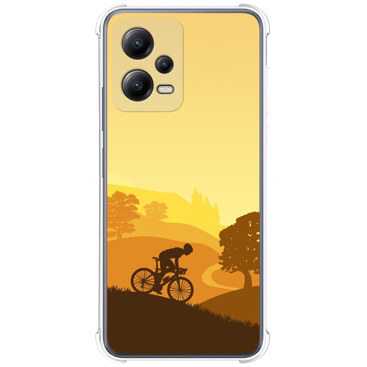 Funda Silicona Antigolpes compatible con Xiaomi POCO X5 5G diseño Ciclista Dibujos