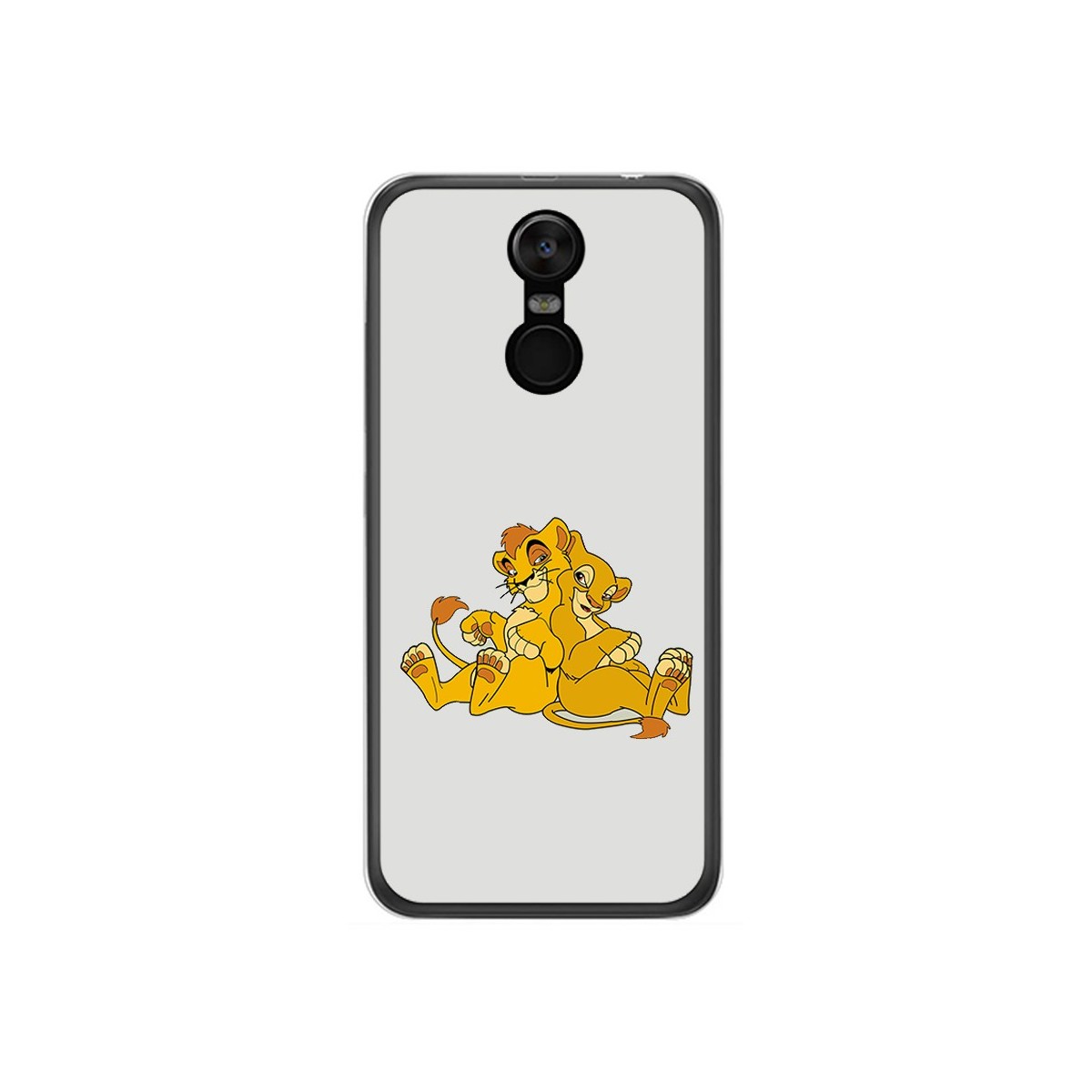 Funda Gel Tpu para Oukitel C8 Diseño Leones Dibujos