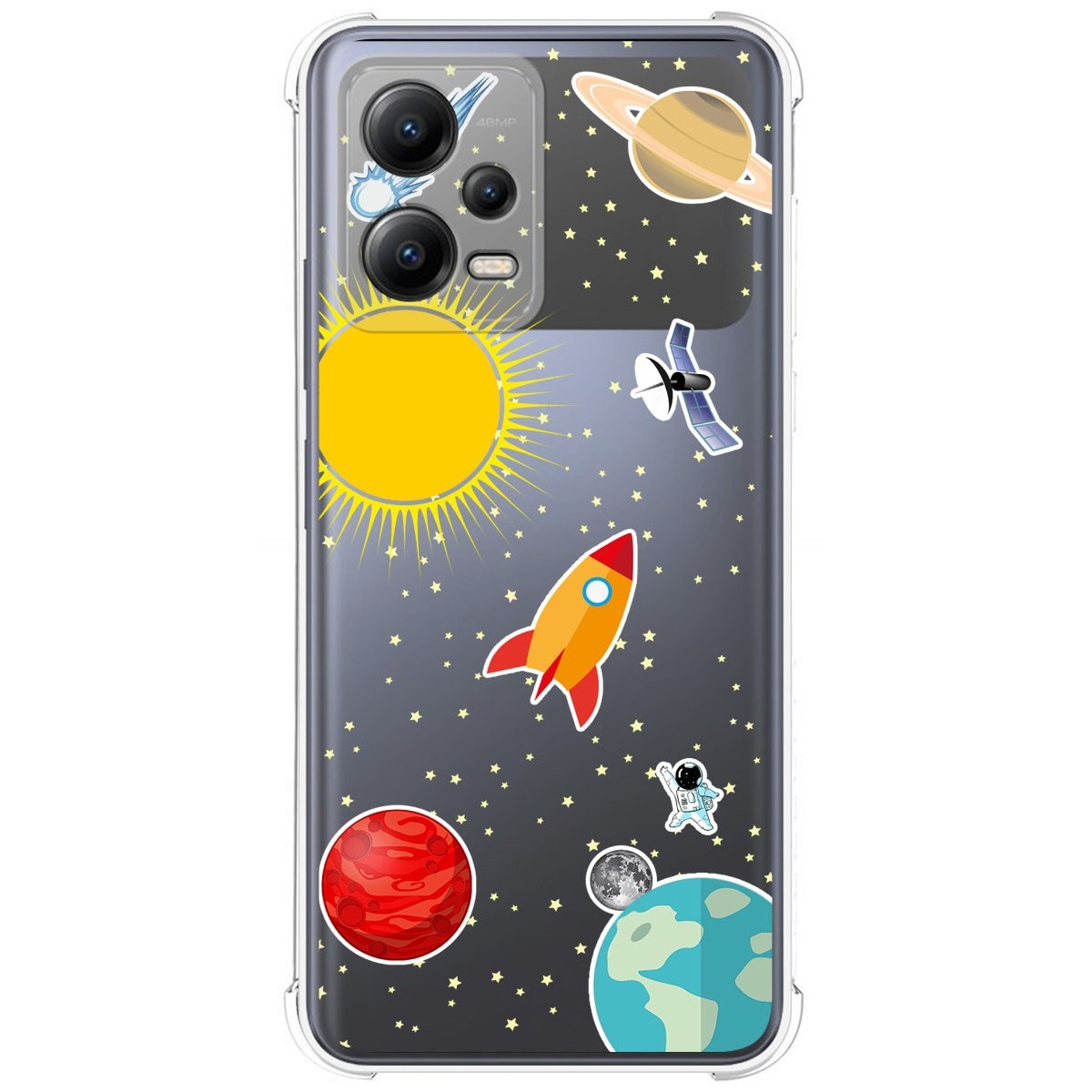 Funda Silicona Antigolpes compatible con Xiaomi POCO X5 5G diseño Espacio Dibujos