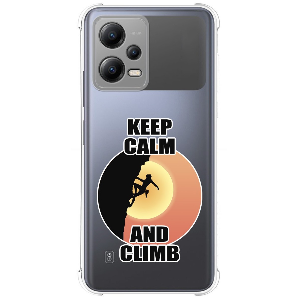 Funda Silicona Antigolpes compatible con Xiaomi POCO X5 5G diseño Mujer Escalada Dibujos