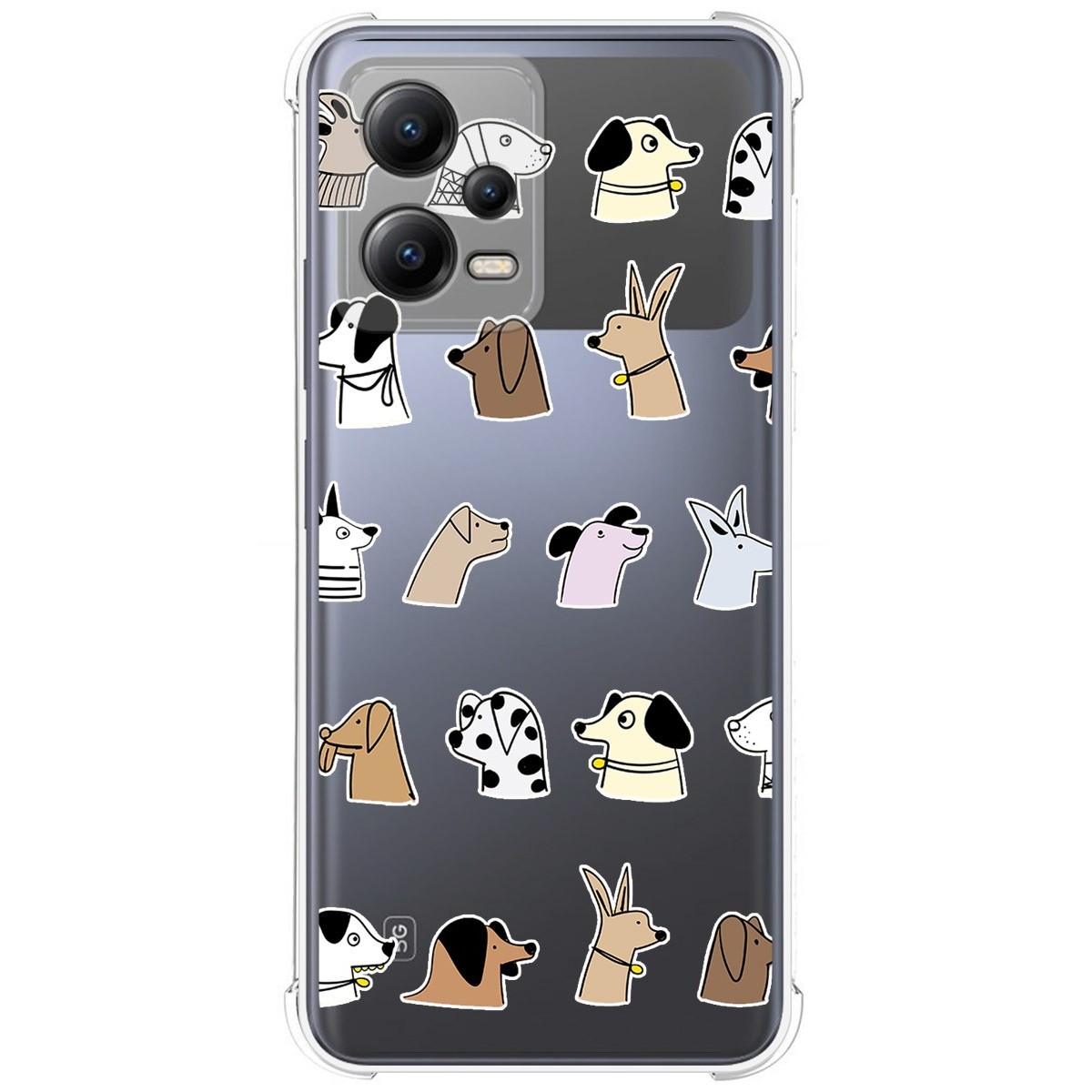 Funda Silicona Antigolpes compatible con Xiaomi POCO X5 5G diseño Perros Dibujos